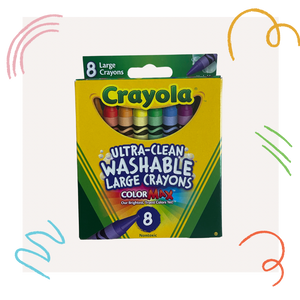Crayola Washable Large Crayons - 8 pack