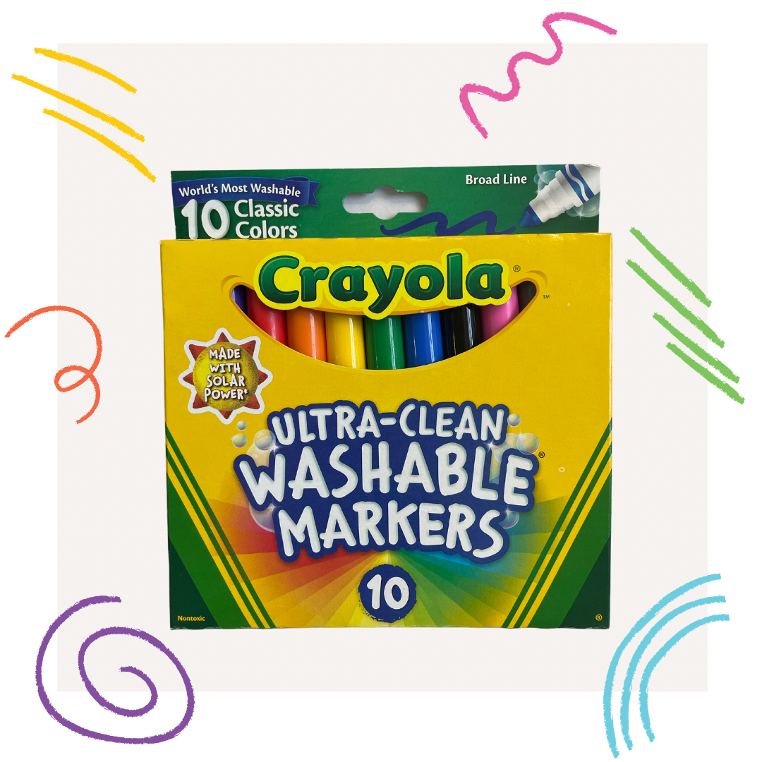 Crayola Washable Markers - 10 Classic Colors