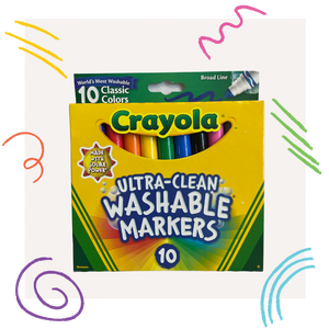 Crayola Washable Markers - 10 Classic Colors